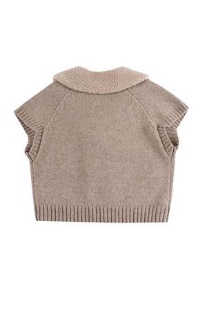 Gilet Nannie in lana merino Soft Marrone DONSJE KIDS | 408530000176